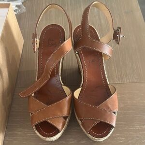Christian Louboutin Brown Leather Sandals